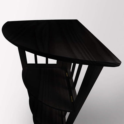 Casual Home 4 tier Corner Folding Bookcase, Black