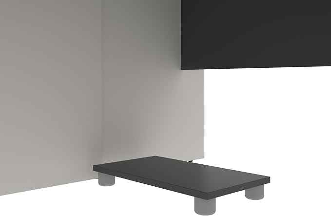 Bestar Connexion 27W Keyboard Tray and CPU Stand in Slate