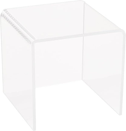 Azar Displays 515322 5.5" Acrylic Square Riser (4 Pack)