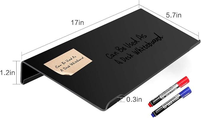 Computer Keyboard Stand Acrylic Keyboard Tray with Rubber Strip Ticker Acrylic Keyboard Riser Holder for Easy Ergonomic Typing and Working at Home and Office