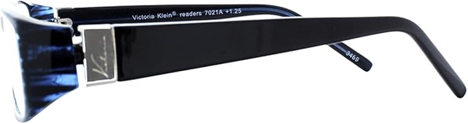 SAV Eyewear (Select-A-Vision) Victoria Klein Fashion Rectangular Reading Glasses 7021 Blue, 1.75