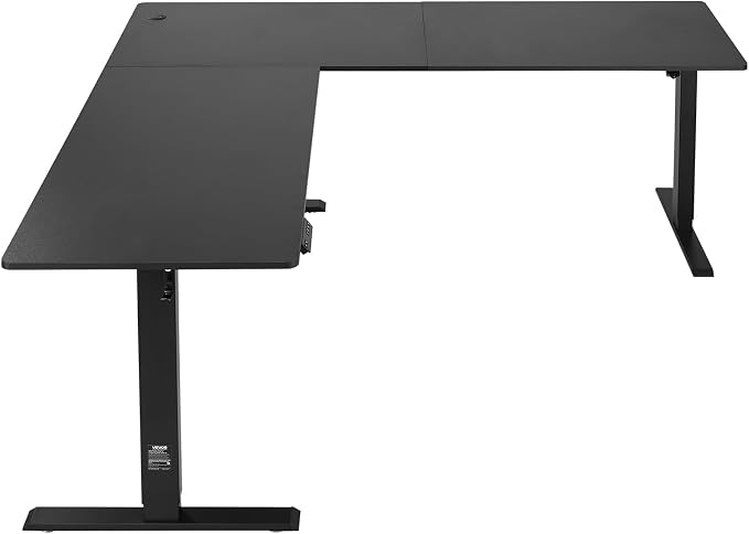 VEVOR L Shaped Standing Desk 71 x 71 inch, 3 Memory Height Adjustable, Electric Corner Standing Desk with Dual Motor, 2 Hooks & Cable Hole, Heavy Duty Carbon Steel Sit Stand Computer Workstation Table