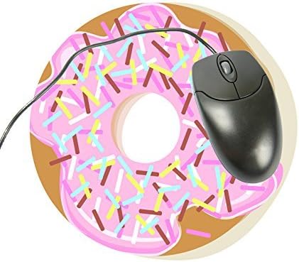 Pink Donut Custom Computer Mouse Pad Round