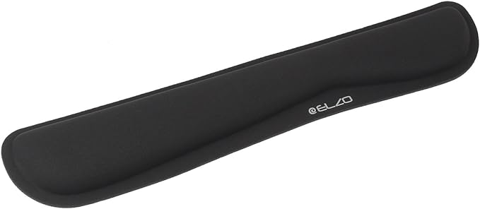 ELZO Keyboard Wrist Rest Pad Support with 65D High-Density Thicken Memory Foam Padding, Ergonomic Design Computer Rest Pad Desk Wrist Mat, Non-Slip Rubber Base Office Laptop