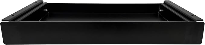 19 inch Slim Under Desk Pull-Out Storage Office Mounted Sliding Metal Drawer for Standing Desk,Black