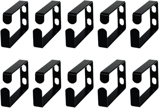 Metal Master - 10 Pack Metallic Cable Manager Ring Network Rack Cable Management Ring Cable Management Hook for Network Patch Cables, Fiber Optic, Power Cords - Made in Taiwan