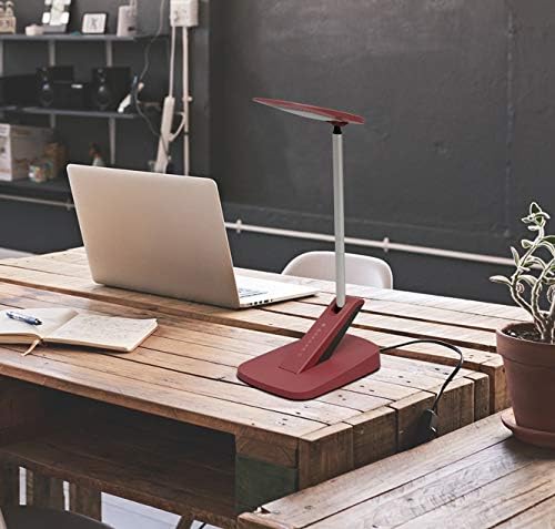 UltraBrite UDL0456-LMER-DS LED Desk Lamp, 8.7”L X 6.2”W x 17.5"H, Merlot
