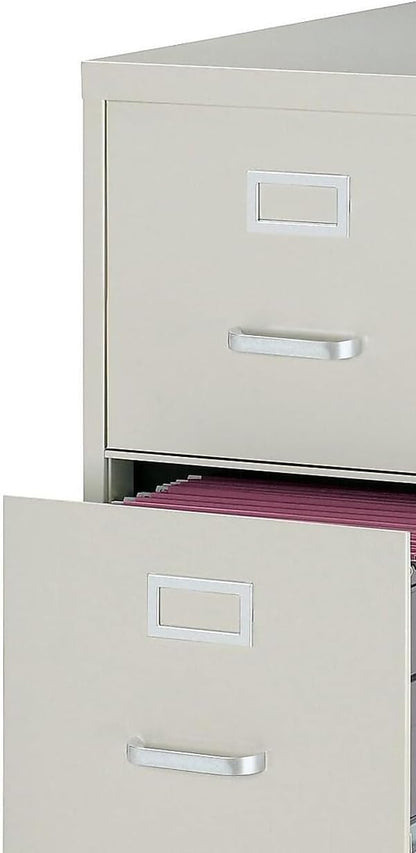 STAPLES 470384 4 Drawer Vertical File Cabinet Metal Lt Grey LTR 26.5-Inch D