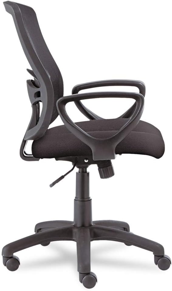 Alera Etros Series Mesh Mid-Back Chair, Supports Up to 275 Lb, 18.03" to 21.96" Seat Height, Black