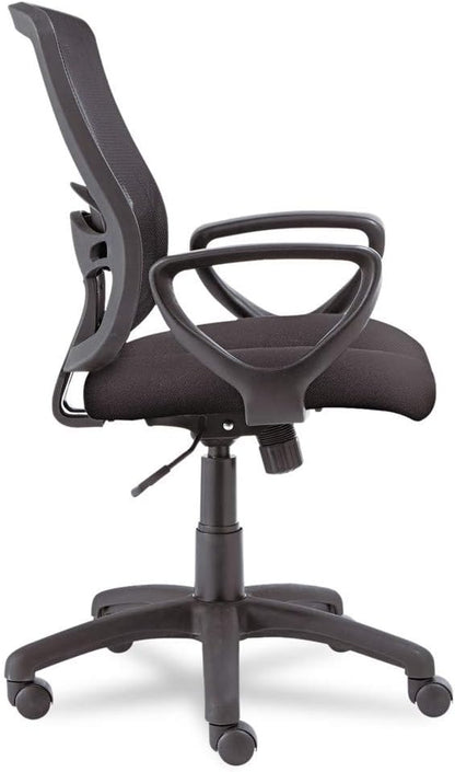 Alera Etros Series Mesh Mid-Back Chair, Supports Up to 275 Lb, 18.03" to 21.96" Seat Height, Black