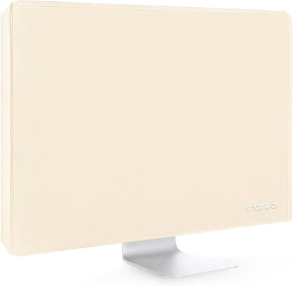 MOSISO Monitor Dust Cover 26, 27, 28, 29 inch Anti-Static Dustproof LCD/LED/HD Panel Case Computer Screen Protective Sleeve Compatible with iMac 27 inch, 26-29 inch PC, Desktop and TV, Beige