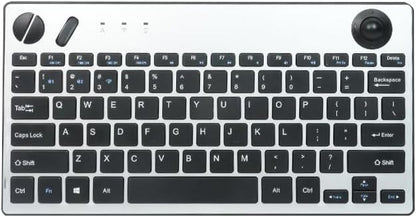 JOMAA 78 Keys Dual Mode Wireless Trackball Keyboard, Bluetooth 5.0 & 2.4G Wireless Keyboard with 19mm Trackball for Windows Mac iOS Android Computer Tablet Desktop