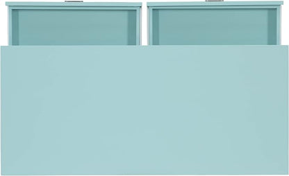 Linon Home Décor Jaycee Blue Writing Desk, 20"D x 44"W x 30"H, Blue