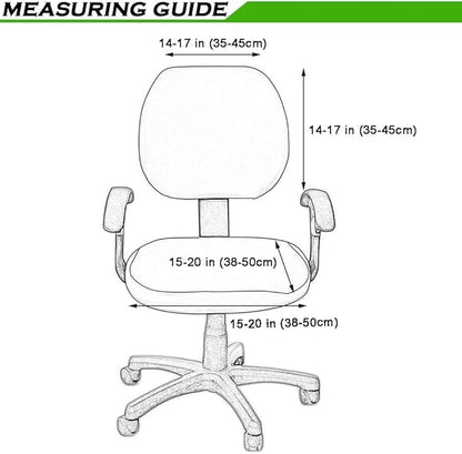 Smiry Stretch Jacquard Office Computer Chair Covers, Removable Washable Universal Desk Rotating Chair Slipcovers Protector, Seat + Backrest Cover, Pink
