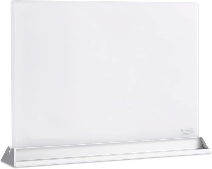 Audio-Visual Direct Magnetic Desktop Memo White Board Planner for Reception & Office (Divider, White)