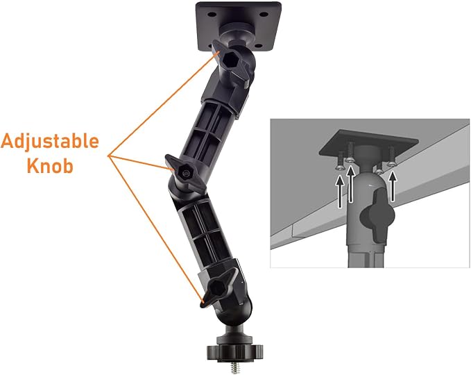 Brio Webcam Mount, Wall Stand Holder Compatible with Logitech C920x C925e C922x C920 C930e C615 Brio StreamCam MX-Brio 4K Webcams
