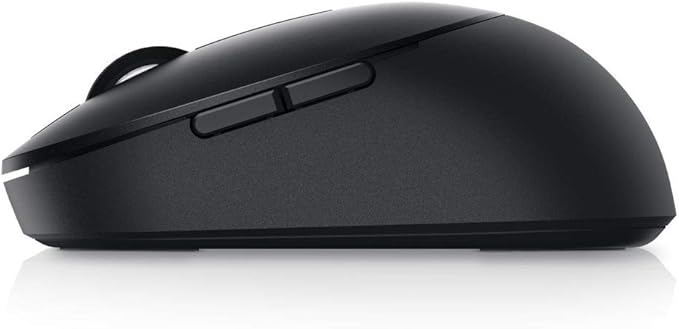 Dell MS5120W Mobile Pro Wireless Mouse – Wireless 2.4GHz, Bluetooth 5.0, Microsoft Swift Pair/Dell Pair (Windows 10 & 11 only), Optical LED Sensor - Gray