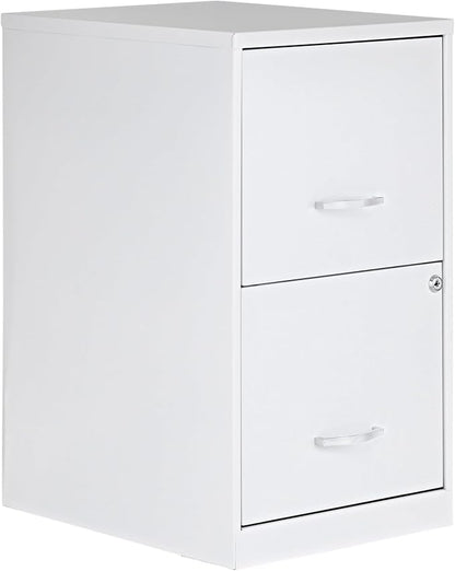 NuSparc 2 Drawer Locking Filing Cabinet | Pre-Assembled Steel Construction | Space-Saving Design is Perfect for Home and Small Office | Letter-Size | Assembled in North America