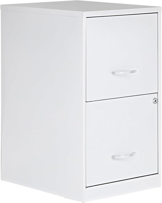 NuSparc 2 Drawer Locking Filing Cabinet | Pre-Assembled Steel Construction | Space-Saving Design is Perfect for Home and Small Office | Letter-Size | Assembled in North America