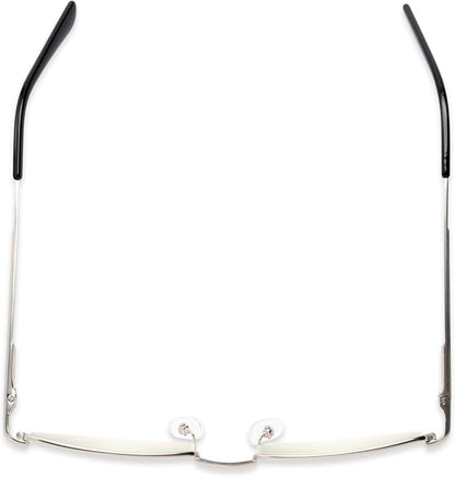 Readers Readers.com Reading Glasses: The Dash Blue Light, Metal rectangle Style for Men and Women