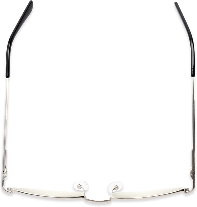 Readers Readers.com Reading Glasses: The Dash Blue Light, Metal rectangle Style for Men and Women