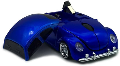 Wireless Mouse, TDRTECH Cool Sports Car Shaped Mouse 2.4GHz Optical Gaming Mouse for Computer PC Notebook Laptop-Blue