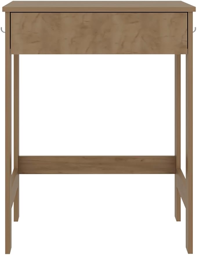 Eagar Minimalist Desk - Particle Board Beige - Compact Space-Saving Design - Home Office Study Area - Modern Interior Decor