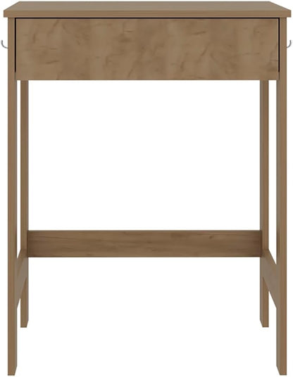 Eagar Minimalist Desk - Particle Board Beige - Compact Space-Saving Design - Home Office Study Area - Modern Interior Decor