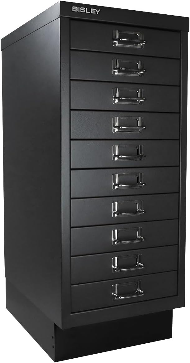 Bisley Standard Plinth Base for MultiDrawer Cabinet | For Use with 6, 8, + 10 Drawer Units, Powder-Coated Steel, Adds 3" Height