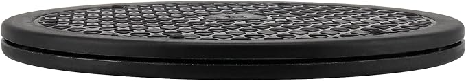 MUKCHAP 6PCS 10 Inch Rotating Swivel Stand, 360 Degree Black Bonsai Turntable with Steel Ball, Rotating Displaying Stand for Table Top, Monitor, Plant