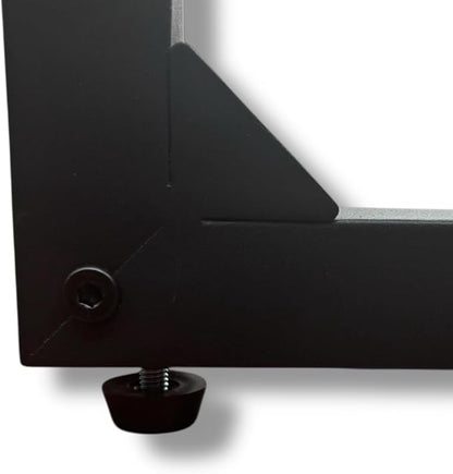 Height Adjustable C-Shaped Sofa Side Table, Laptop Table for Couch & Bed, Black