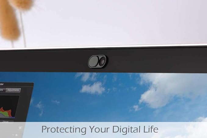 CloudValley Laptop Camera Cover Slide, Metal 0.023 Inch Ultra-Thin, 2 Pack | Web Webcam Cover for MacBook Pro / Air, Laptop, iMac, iPad, iPhone 8/7, PC Accessories, Privacy Protection, Black & White