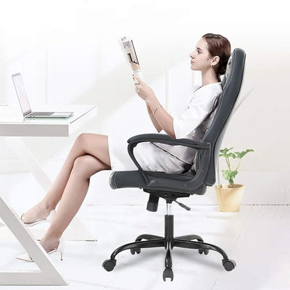 BestOffice Office Chair PC Gaming Chair Cheap Desk Chair Ergonomic PU Leather Executive Computer Chair Lumbar Support for Women, Men (Camo)