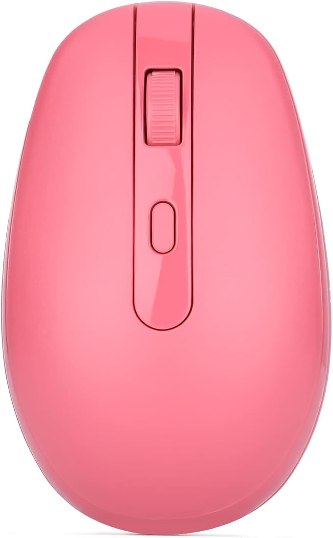 Rii Wireless Mouse RM700 2.4G Silent Mouse with USB Nano Receiver for Laptop,PC,Mac,Chromebook,Windows (Pink)