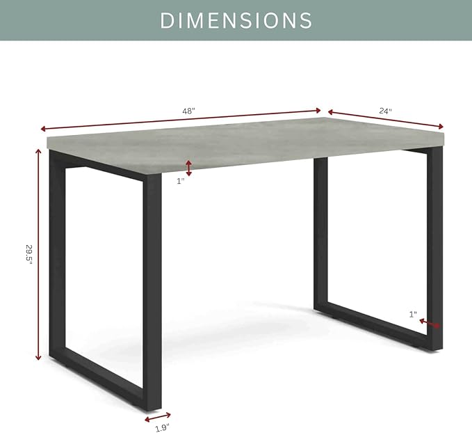 UrbanHaus Astor Home Office Desk (29.5 x 48 x 24)