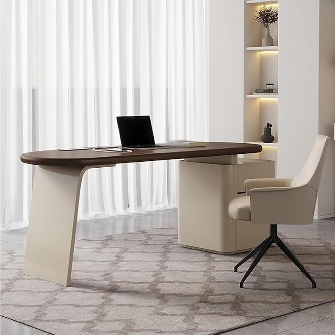 JITUIHOM Office Desk Modern Minimalist Study Desk for Home Office Use, Corporate Workstation, Bedroom Furniture, Suitable for, Work and Leisure(160 * 65 * 75cm)