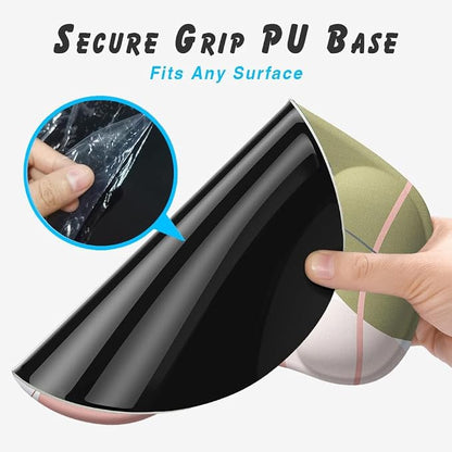 Office Mousepad with Gel Wrist Support - Ergonomic Gaming Desktop Mouse Pad Wrist Rest - Design Gamepad Mat Rubber Base for Laptop Computer -Silicone Non-Slip Special-Textured Surface (12AuroraB)
