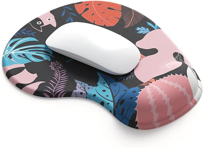 Office Mousepad with Gel Wrist Support - Ergonomic Gaming Desktop Mouse Pad Wrist Rest - Design Gamepad Mat Rubber Base for Laptop Computer -Silicone Non-Slip Special-Textured Surface (12Positive)
