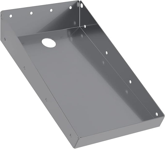 AmGood Stainless Steel Printer Shelf 10 in x 6-1/2 in. x 2 in. | 18-Gauge 430 Stainless Steel, Mounting Screws Included