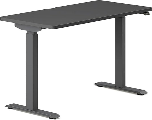 Branch Duo Standing Desk 48 Inches - Adjustable Standing Desk with 20” Range - OLED Control Panel - Frameless Design & Compact Size Suitable for Many Spaces - Charcoal Base - Charcoal Top