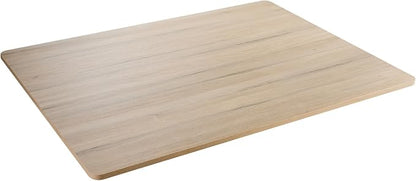 Kaboon Universal Tabletop 48"x36", Solid One-Piece Melamine Table Top, Restaurant Desk DIY, Home and Office Countertop, Oak/Grey Tone
