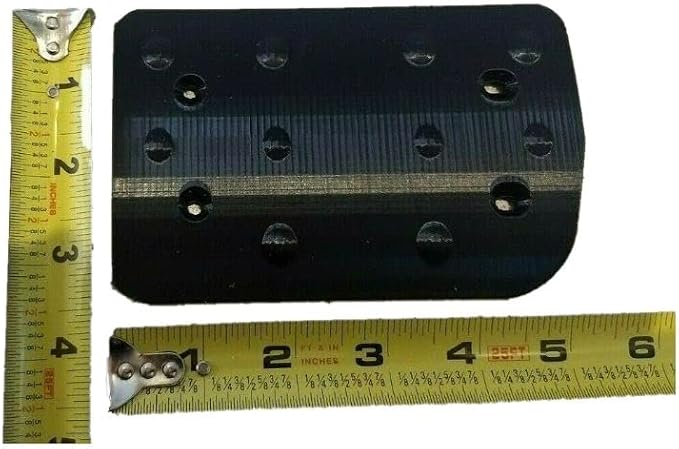 compatible BLACK double brake pedal with bumps (brake + clutch) for logitech G25 G27 G29 G920 steering wheels - new 3d printed parts (Black)