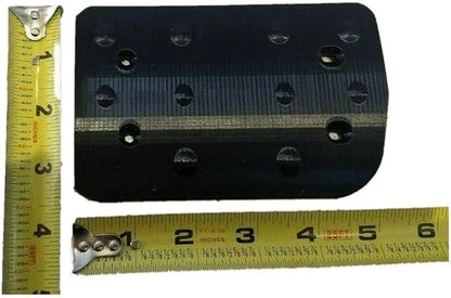 compatible BLACK double brake pedal with bumps (brake + clutch) for logitech G25 G27 G29 G920 steering wheels - new 3d printed parts (Black)