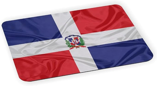 Dominican Flag - Ultra Thin Non-Slip Mouse Pad Mousepad for use with Laptops, Macbooks, Travel