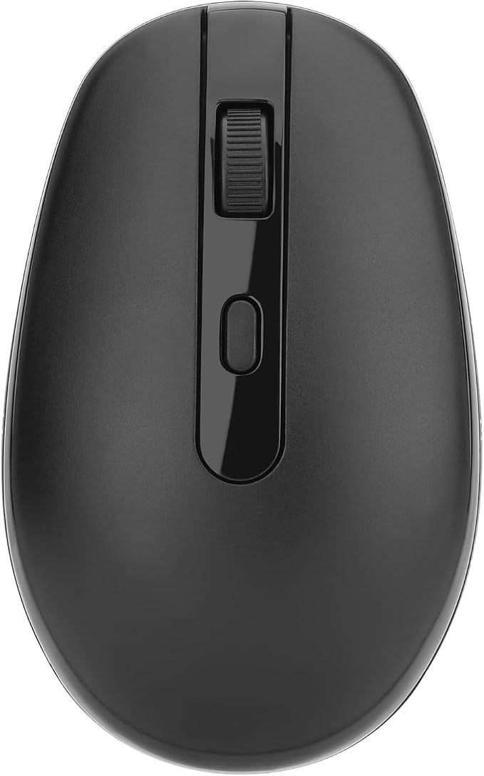 Rii Wireless Mouse RM700 2.4G Silent Mouse with USB Receiver for Laptop,PC,Mac,Chromebook,Windows (Black)