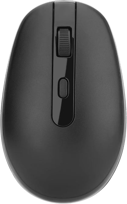 Rii Wireless Mouse RM700 2.4G Silent Mouse with USB Receiver for Laptop,PC,Mac,Chromebook,Windows (Black)
