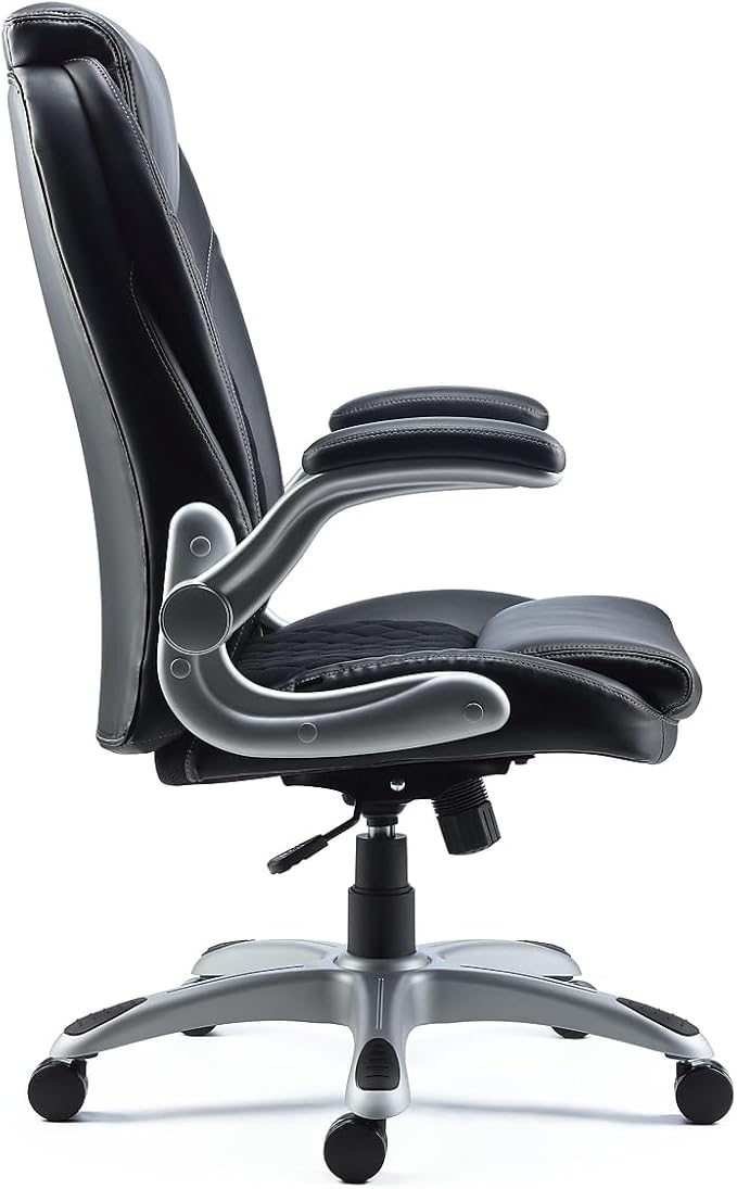 STAPLES Sorina Bonded Leather Chair - Adjustable Office Chair with Plush Padding, Provides Lumbar, Arm and Head Support, Perfect Desk Chair for The Modern Office