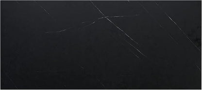 Kaboon 48x18 inches Tabletop, Solid One-Piece Desktop for Sit Stand Desk, Double Desks, L Desk DIY,Wood Countertop Home or Commercial Use,1 inch Thick, Cloud Atlas/Black Marble Pattern