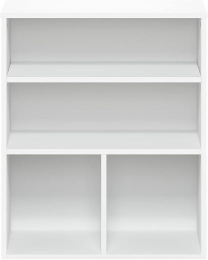 Furinno Pasir 3 Tier Display Bookcase, White