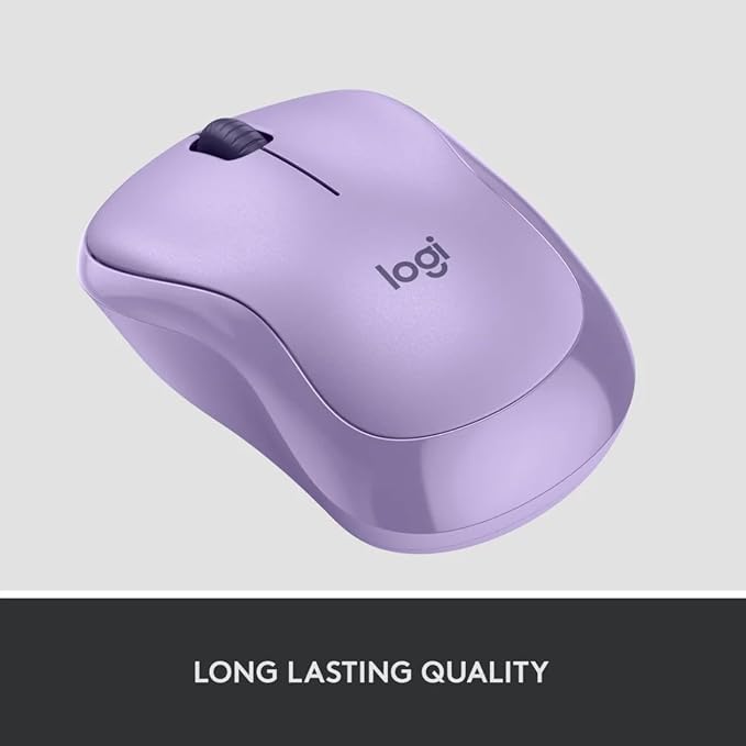 Logitech Silent Wireless Mouse, Purple (Renewed)
